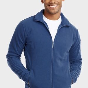 Knocker Men's Polar Fleece Full Zip Sweater PF2000 Denim
